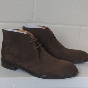 Reiss Dark Brown Chukka Boots for Men